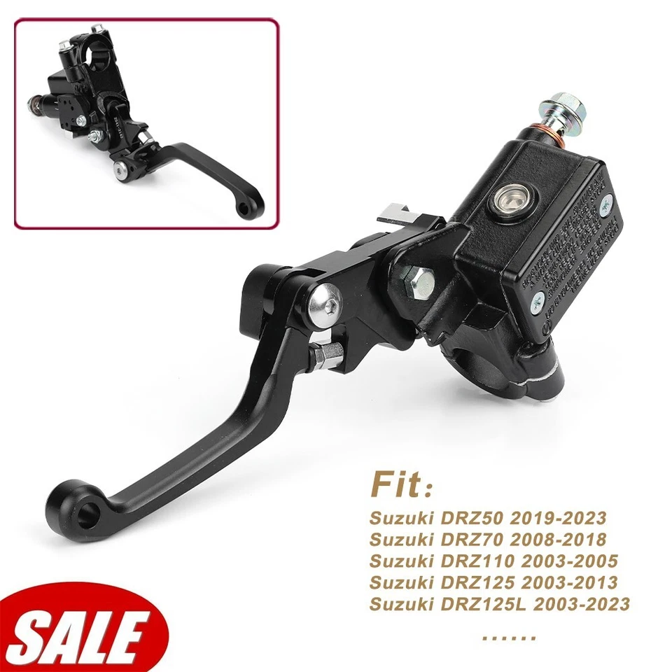 Cilindro maestro de freno de barra con palanca 7/8" para Suzuki DRZ50 DR350SE RM85L RMX450Z Foto 1 de 4
