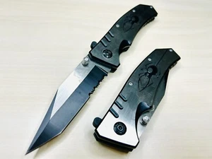 9” Spider Tactical Spring Assisted Open Blade Folding Pocket Knife Survival. - Picture 1 of 6