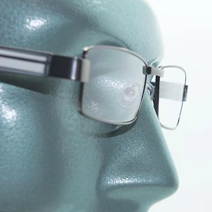 Reading Glasses Super Hi Tech Metro Metal Frame Jazz Shiny Gray Detail +2.25 - Picture 1 of 4