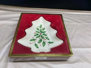 Lenox "HOLIDAY" Tree Candy Dish  - Bild 1 von 5