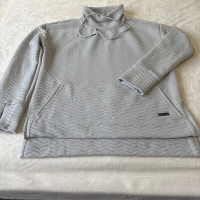 Nine West Active Pullover Sweatshirt Womens Size Medium Gray Thumb Hole Sleeves - Image 1 of 4