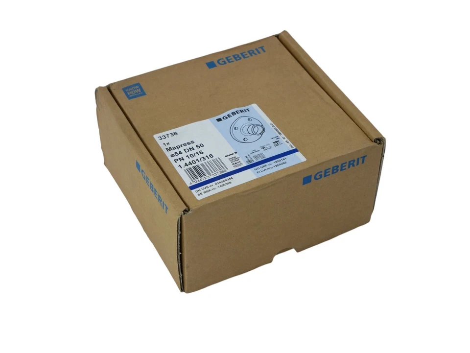 Brida de transición Geberit Mapress 33738 Ø54 DN50 PN10/16 1.4401/316 -sin usar/embalaje original-