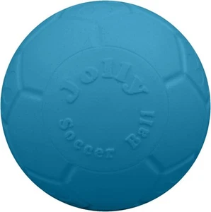 Jolly Pets Large Soccer Ball Large/X-Large: 8 Inch Diameter, Ocean Blue - Picture 1 of 7