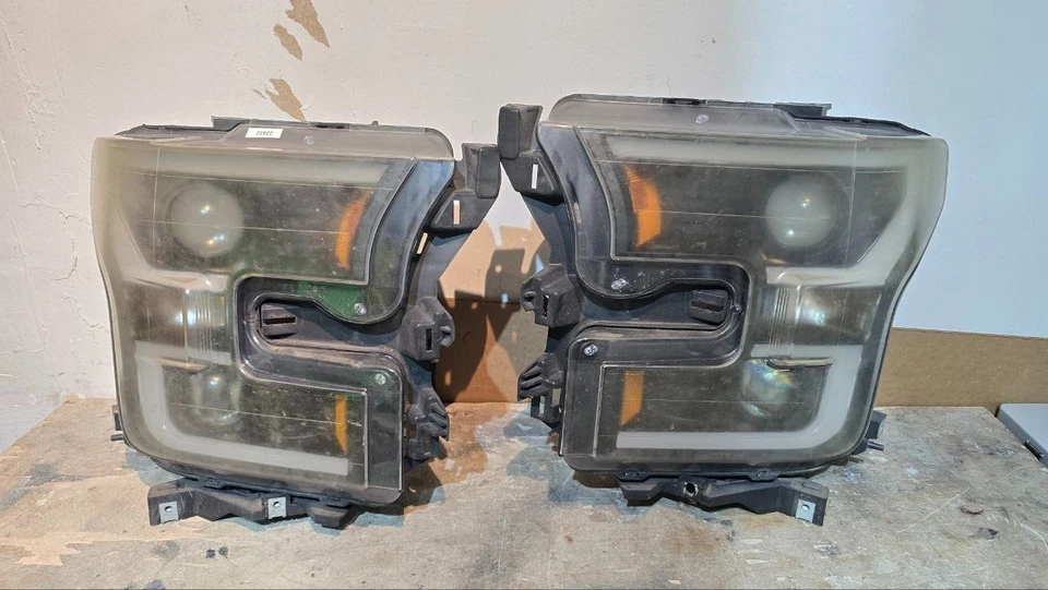 Conjunto de faróis de halogênio 2015 2016 2017 Ford F150 F-150 par esquerdo e direito - Imagem 1 de 4