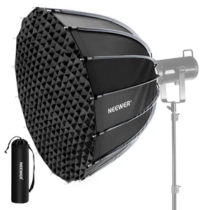 NEEWER 47.2inch/120cm Parabolic Softbox Quick Set up Diffusers/Honeycomb - Picture 1 of 4