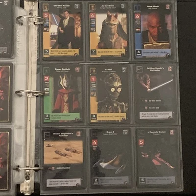 Amenace Of Darth Maul Colección Completa Jóvenes Jedi CCG 140 Base + 18 Tarjetas de Lámina  Foto 1 de 4