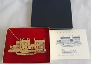 Tanglewood Festival of Lights Ornament 2006 Clemmons NC 24k Gold Finish Boxed - Picture 1 of 16