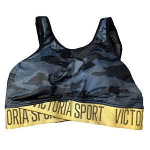 Victoria Sport Victorias Secret Size S Sports Bra Camo Green Black Yellow #3747 - Picture 1 of 4