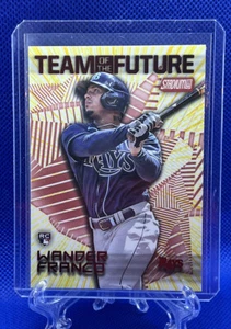 2022 Stadium Club Team of the Future Wander Franco Red Parallel #TOF8 Rays - Bild 1 von 2