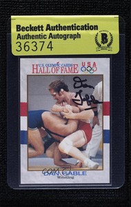 1991 Impel US Olympicards Hall of Fame Dan Gable #32 BAS Certified BAS Encased