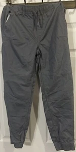 Two Pairs Of Wonder Nation Jogger Pants Boys Size Large 10-12) Gray And Khaki - Picture 1 of 10
