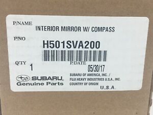 2017-2020 Subaru WRX STI BRZ Auto-Dimming Mirror with Compass NEW H501SVA200