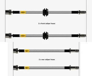 FULL KIT HEL Performance Braided Brake Lines Hoses For BMW G82 M4 2021- - Picture 1 of 2