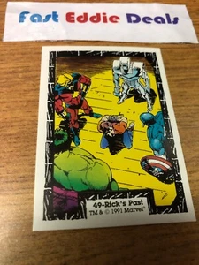 COMIC IMAGES 1991 THE INCREDIBLE HULK TRADING CARD 49 THE AVENGERS EXCELLENT - Picture 1 of 2