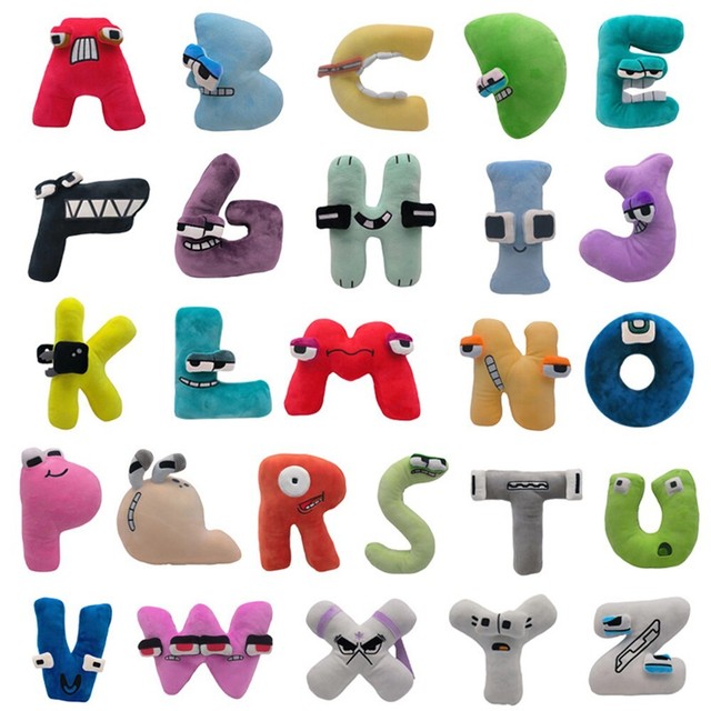 Brinquedo De Pelúcia Alphabet Lore Com Letras X, Presente Pa