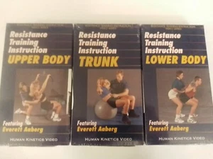 Resistance Training Instruction Video Series Set of 3 VHS Cassettes Brand New  - Picture 1 of 8