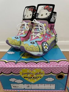 Irregular Choice UK4 EU37 Hello Kitty Zapatillas altas World of Happiness - Imagen 1 de 9