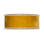 Honey Yellow Velvet Fabric Ribbon 1.5 Inches Wide On A 10Yd Roll