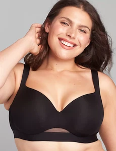 Cacique Womens Size 54B Comfort Bliss Lightly Lined Balconette Bra in Black $49 - Picture 1 of 10
