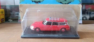 Citroën ID 20 Ambulance Pompiers 1972  Éditions Atlas 1/43 - Photo 1/4