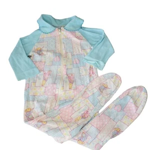 Peter Rabbit Flannel Footie Sleeper Pajamas Baby Girl 6 To 12 Months Beatrix Pot - Picture 1 of 8