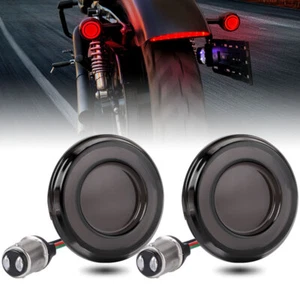 2X 1157 LED Luz de señal de giro Freno rojo para carretera Street Glide Softail Street Bob - Imagen 1 de 7
