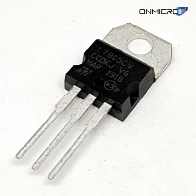 2 Stück L7805CV L 7805 CV Spannungsregler +5V 1,5A TO220 - Bild 1 von 3