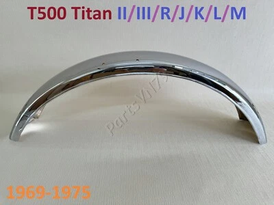 Guardabarros delantero Suzuki T500 1969-1975. Protector de barro T500 Titan. Sin soporte de montaje Foto 1 de 4