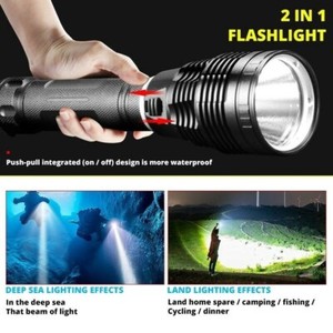 Powerful 200000LM XHP70.2 LED Diving Flashlight Professional Dive Torch+ 26650