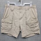 Hook & Tackle Size 36 Mens Fishing Shorts Stretch Waist 7" Inseam 