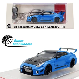 Modelo CM 1:64 LB-Silhouette Works GT Nissan 35GT-RR Azul - Imagen 1 de 6