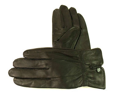 Nuevo de Mujer Super Soft Real Cuero Negro Guantes Forrado Cálido Conducción - Imagen 1 de 4