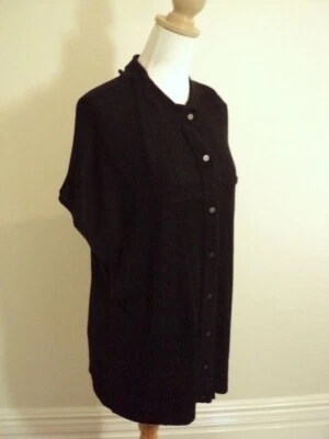 maggie t black soft drapey tunic cardigan 1 buy4+ post free - image 1 of 3