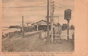 1898 Privatpostkarte alte Mautbrücke Pferdewagen P261 - Bild 1 von 2