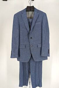 Todd Snyder Indigo Linen Denim Suit Sutton Fit 38 S 32x30 Unionmade Canada