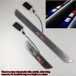 4 Door LED Flowing Car Pedal Sill Pathway Welcome Lamp Magnetic Induction Switch - Picture 1 of 12
