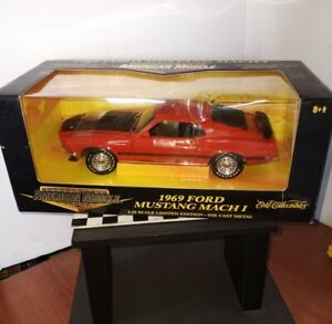  American Muscle  Ertl) Ford 1969  Mustang Mach 1   1/18 Diecast Limited Ed