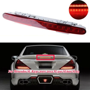 Lente roja tapa maletero LED completa tercer freno para Mercedes R230 Clase SL 2003-2012 - Imagen 1 de 7