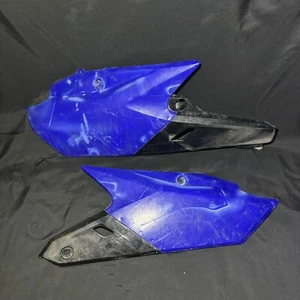 2014 - 2018 Yamaha YZ450F YZ250F Blue Plastics Fender Rear Side Number Plates - Picture 1 of 10