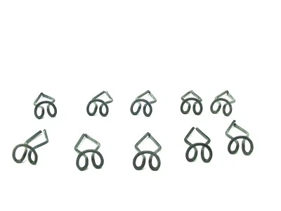 10 clips de sujeción de molduras laterales de carrocería NOS guardabarros 1/2" x 1/4" capó maletero Foto 1 de 4