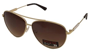 Guess Sunglass Mens Gold Metal Aviator, Brown Mirror Lens GO00018. 32G - Picture 1 of 12