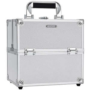 Professional Makeup Train Case Portable Cosmetic Organizer Case 4 Trays Aluminum - Picture 1 of 7