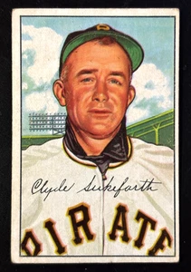 Bowman #227 Clyde Sukeforth 1952 Pittsburgh Pirates RC en muy buen estado/excelente - Imagen 1 de 2