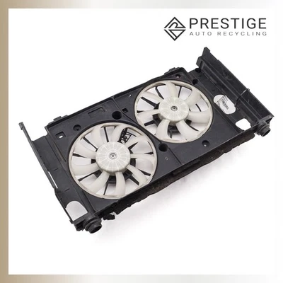 2010-2015 TOYOTA PRIUS Radiator Dual Cooling Fan Motor w/Shroud 16711-37040 OEM - Image 1 of 4