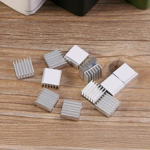 12 Pcs Aluminum Radiator 14x14x6mm Cooling Kit Heatsink Light Weight Small - Photo 1/10