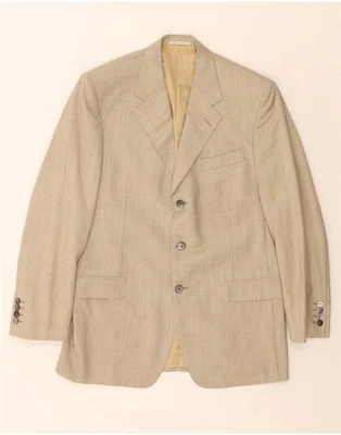 PIERRE CARDIN Mens 3 Button Blazer Jacket IT 48 Medium Beige Wool DV27 - Image 1 of 4