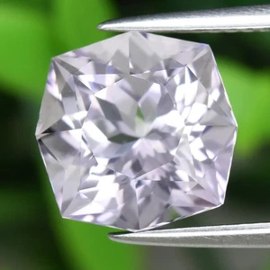 π 3.73ct 10x10mm VVS Fancy Natural Light Purple Amethyst - Unheated, Brazil Gem - Picture 1 of 4