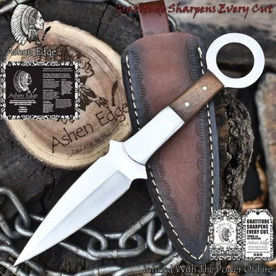 Охотничий нож Ashen Edge Hot Item 440C сталь ореховое дерево сталь валик подарок редкий - Изображение 1 из 4