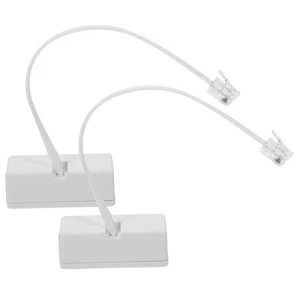 2 szt. Adapter linii telefonicznej Kabel podróżny Konwerter Modem Splitter - Zdjęcie 1 z 12