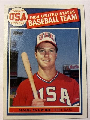 1984 Topps #401 Mark McGwire ¡Athletismo de novato!! Foto 1 de 2
